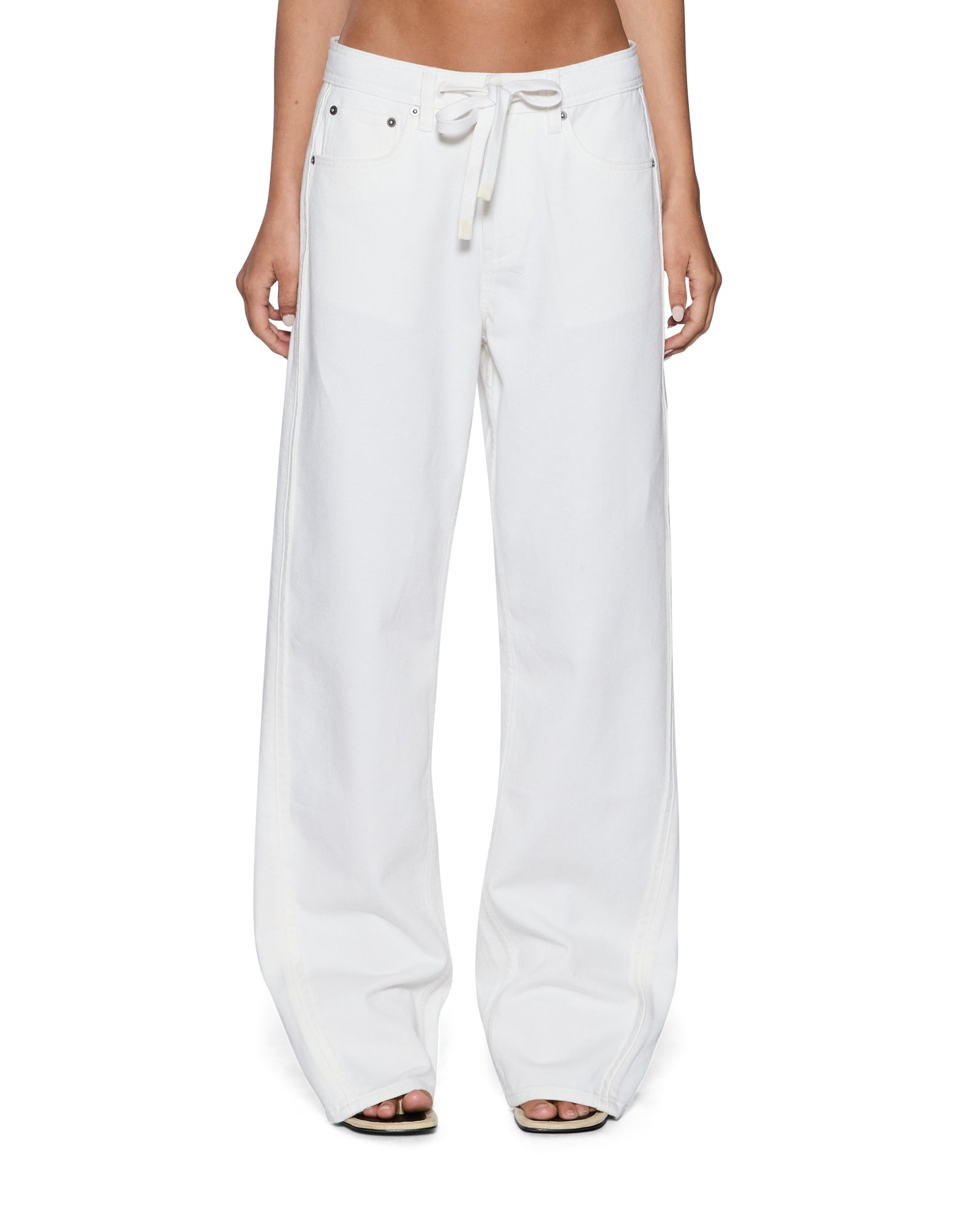 Womens Low Rider Trak Blanc Slim Denim Jeans | Ksubi ++