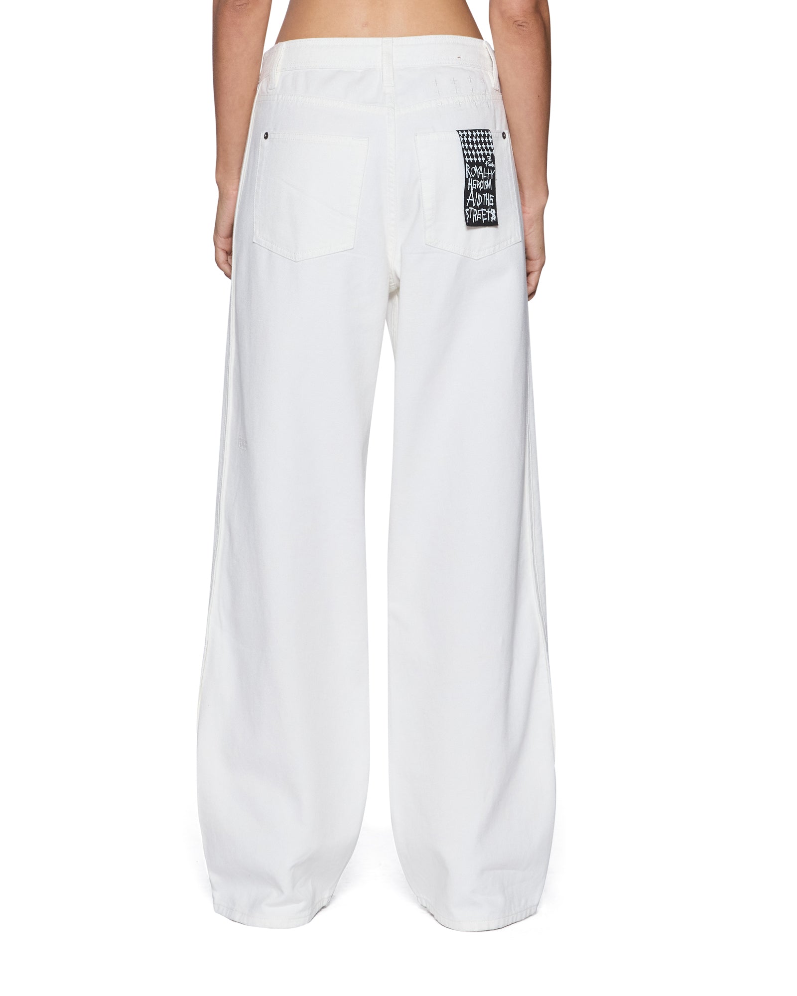 Womens Low Rider Trak Blanc Slim Denim Jeans | Ksubi ++