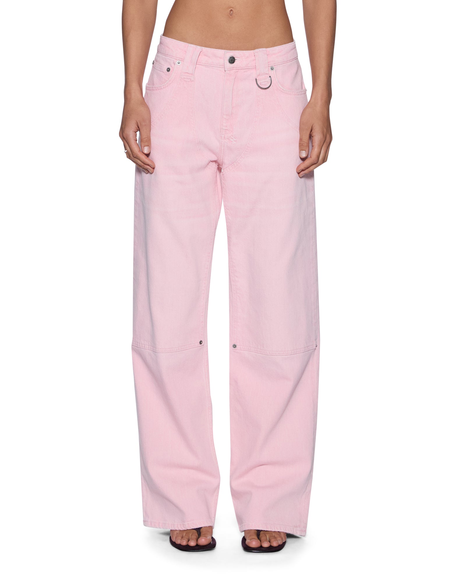 WOMENS LOW RIDER JEAN CARPENTER QUARTZ DUST RELAXED DENIM JEANS