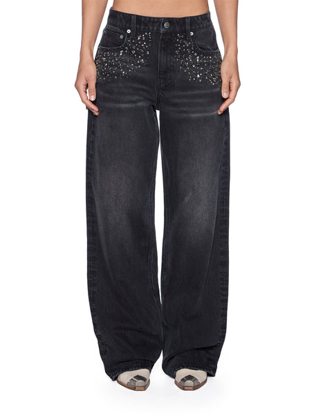 Womens Low Rider Opium Krystal Relaxed Denim Jeans | Ksubi ++