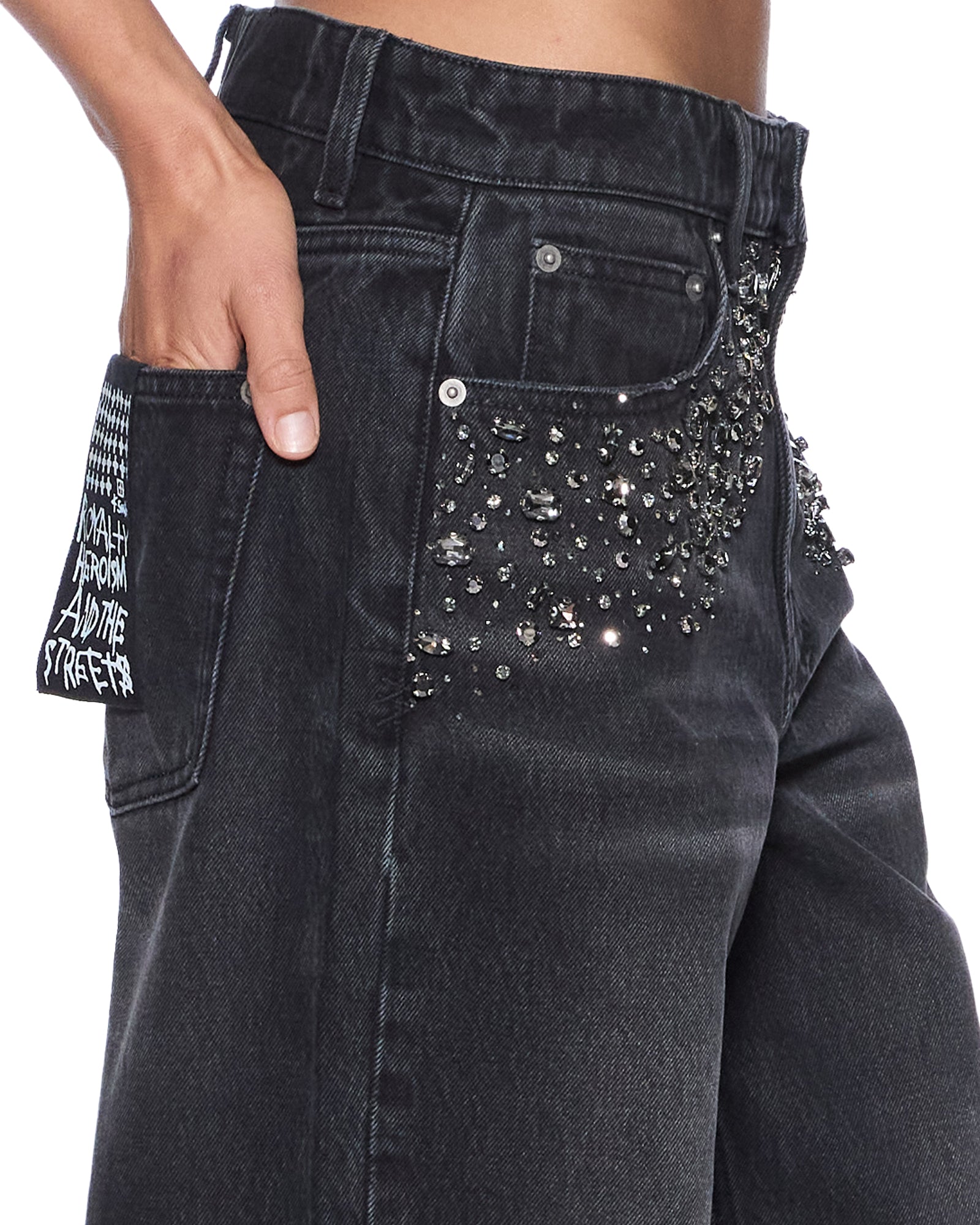 Womens Low Rider Opium Krystal Relaxed Denim Jeans | Ksubi ++
