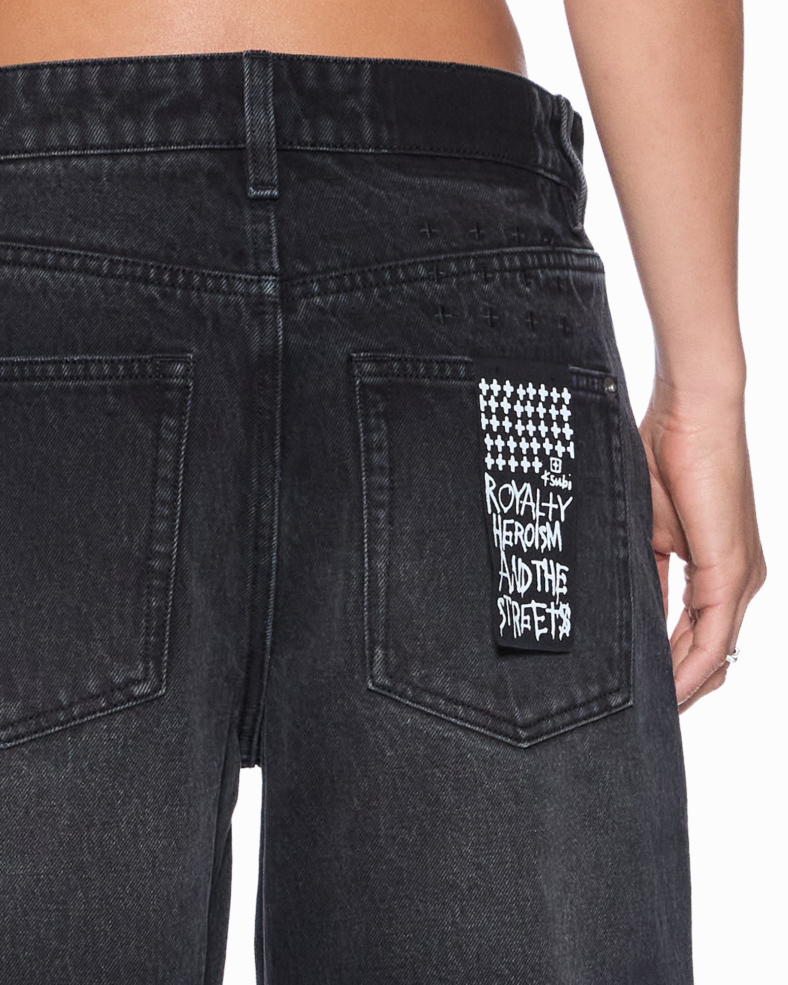 Womens Low Rider Opium Krystal Relaxed Denim Jeans | Ksubi ++