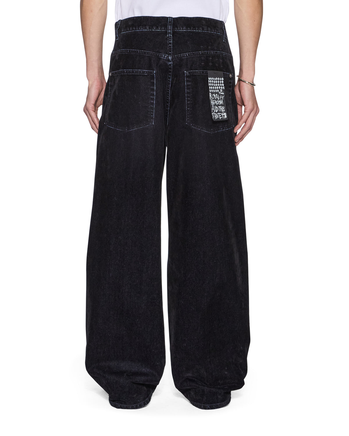 Mens Maxx Black Blur Relaxed Denim Jeans - Black