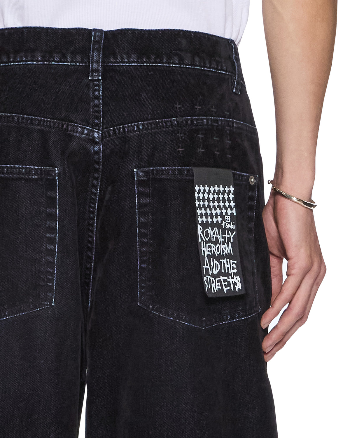 Mens Maxx Black Blur Relaxed Denim Jeans - Black
