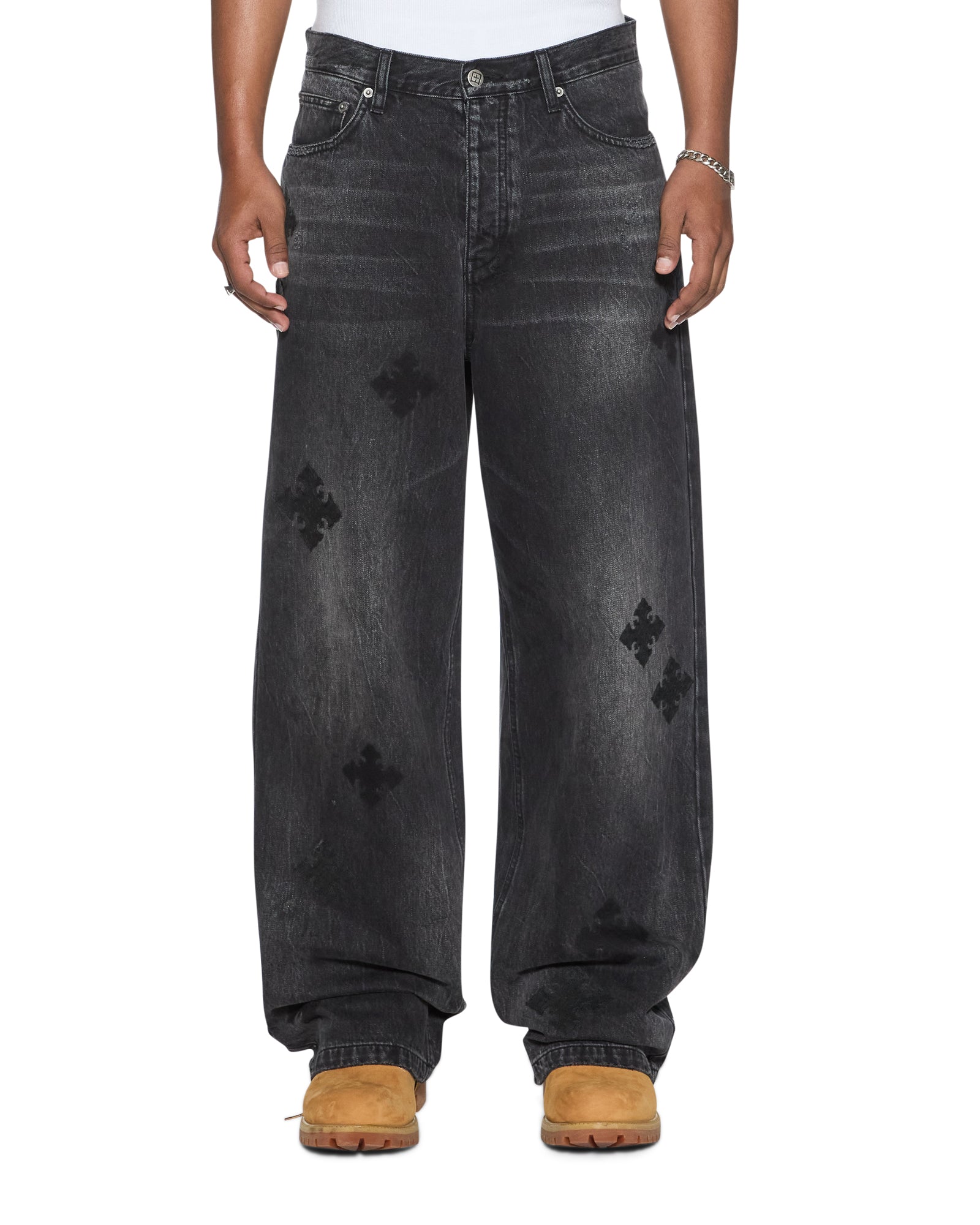 Mens Maxx Blakk Metal Kraftwerk Relaxed Denim Jeans | Ksubi ++