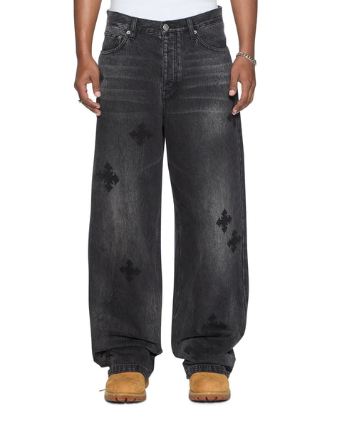 Mens Maxx Blakk Metal Kraftwerk Relaxed Denim Jeans | Ksubi ++