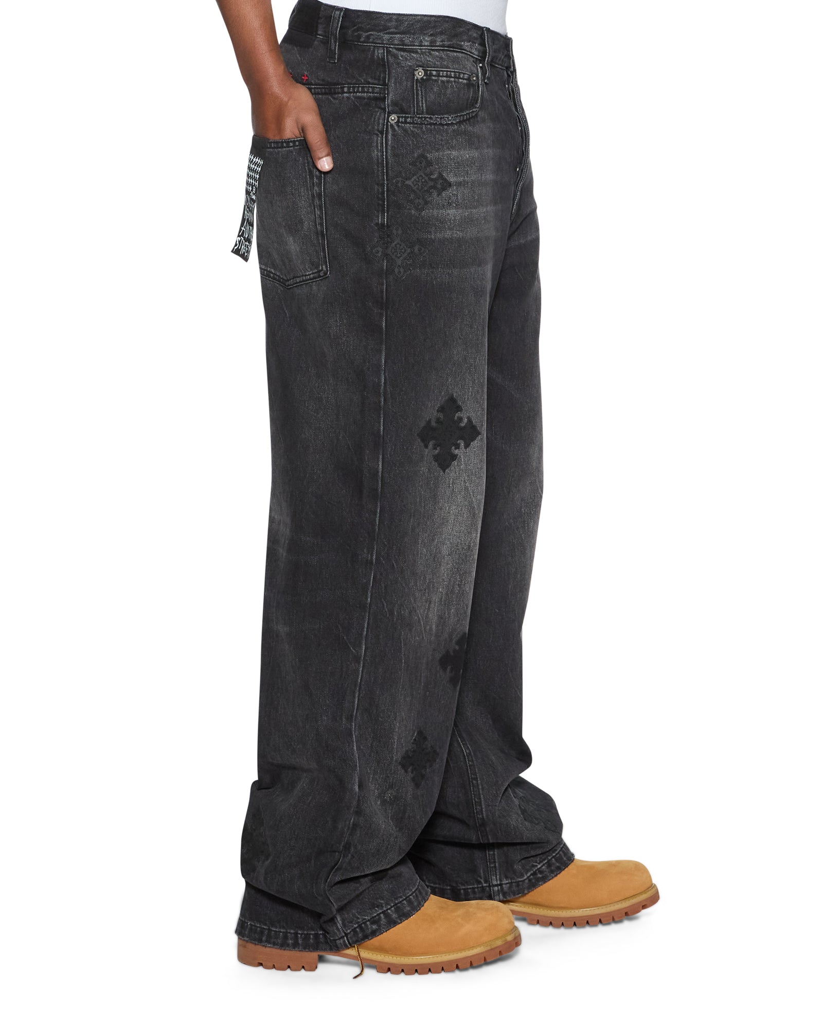 Mens Maxx Blakk Metal Kraftwerk Relaxed Denim Jeans | Ksubi ++