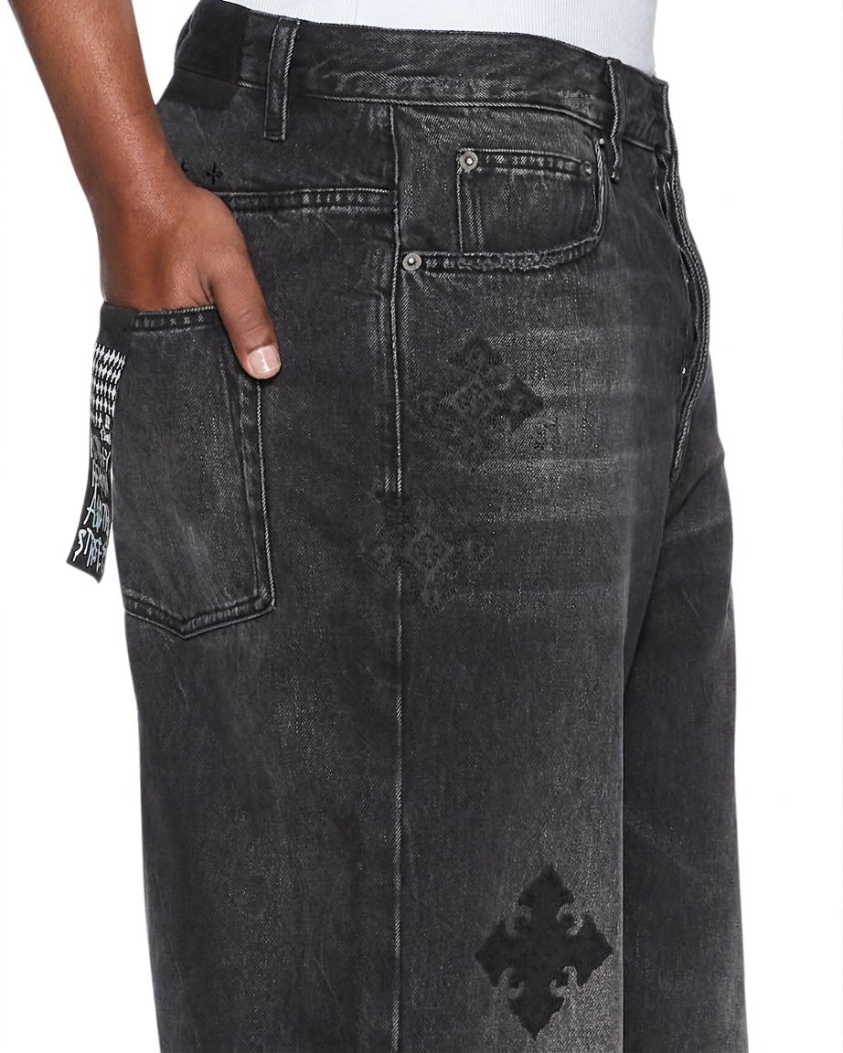 Mens Maxx Blakk Metal Kraftwerk Relaxed Denim Jeans | Ksubi ++ Mens Maxx Blakk Metal Kraftwerk Relaxed Denim Jeans | Ksubi ++