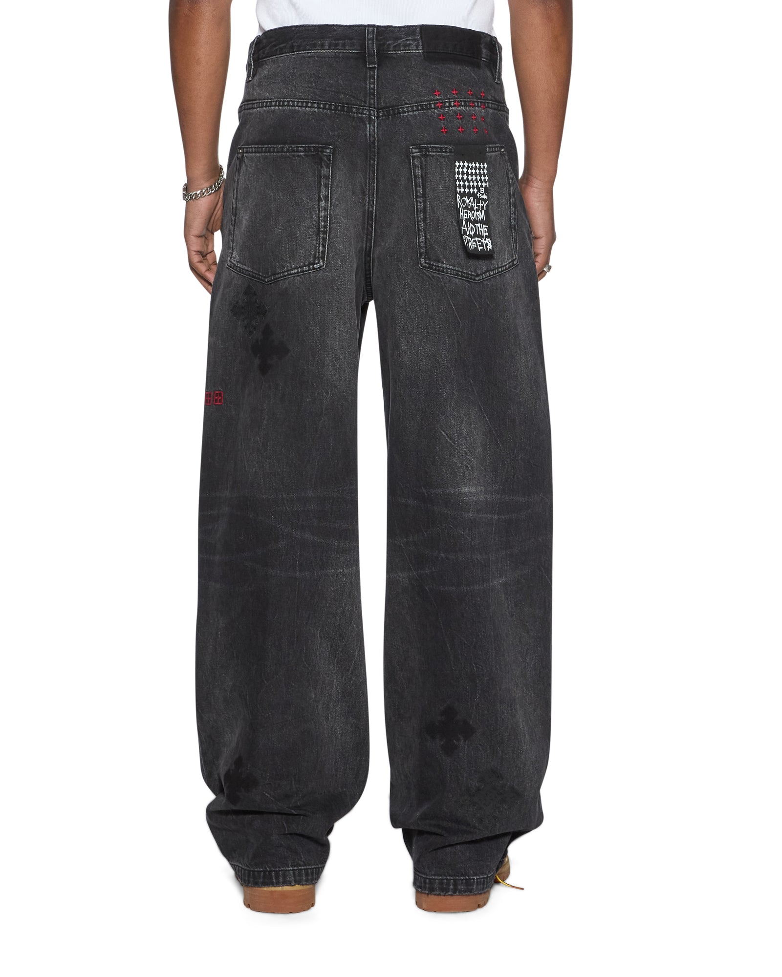 Mens Maxx Blakk Metal Kraftwerk Relaxed Denim Jeans | Ksubi ++