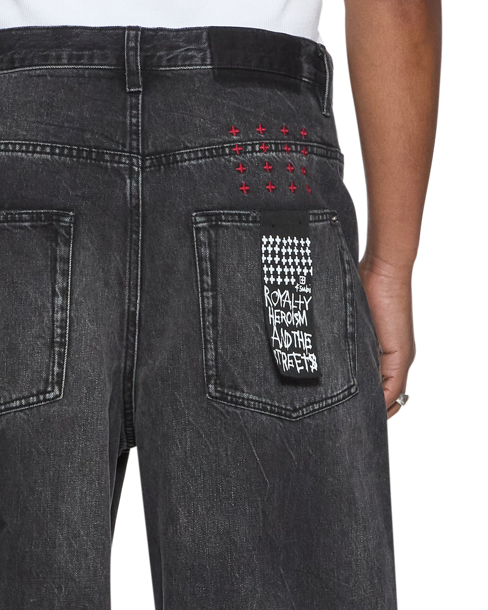 Mens Maxx Blakk Metal Kraftwerk Relaxed Denim Jeans | Ksubi ++