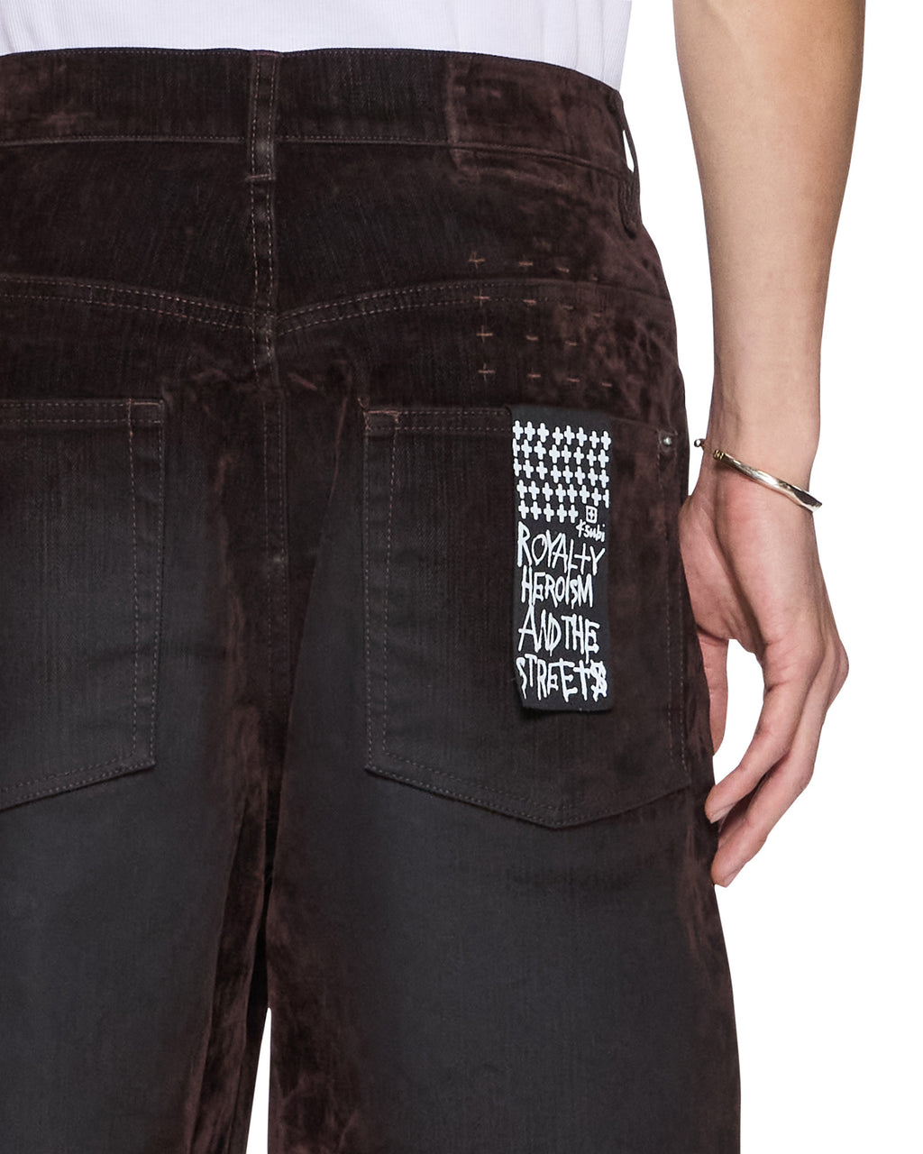 Mens Maxx Chocolate Blur Relaxed Denim Jeans - Brown