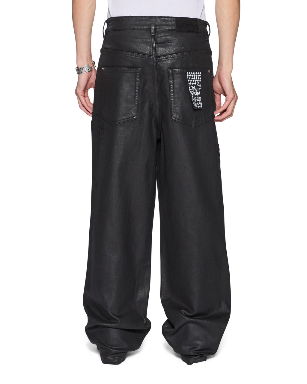 Mens Maxx Kaliba Backstage Black Baggy Denim Jeans - Black