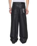 Mens Maxx Kaliba Backstage Black Baggy Denim Jeans - Black