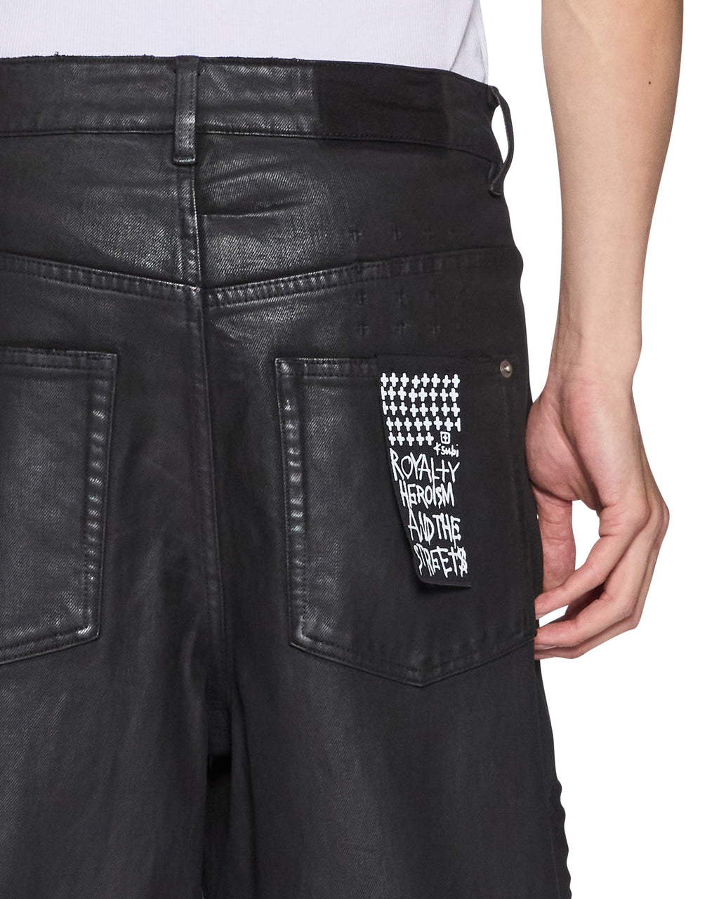 Mens Maxx Kaliba Backstage Black Baggy Denim Jeans - Black