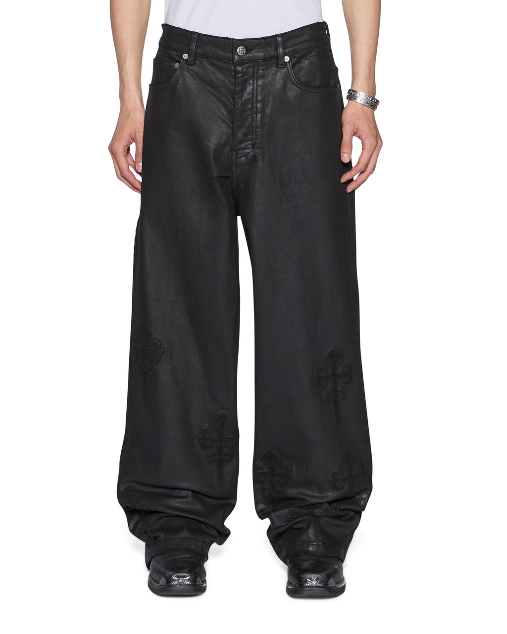 Mens Maxx Kaliba Backstage Black Baggy Denim Jeans - Black