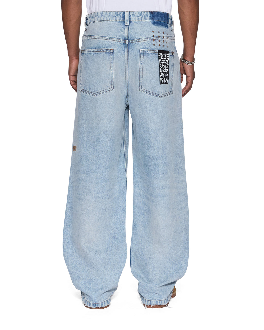 Mens Maxx Kristal Painted Relaxed Denim Jeans - Denim