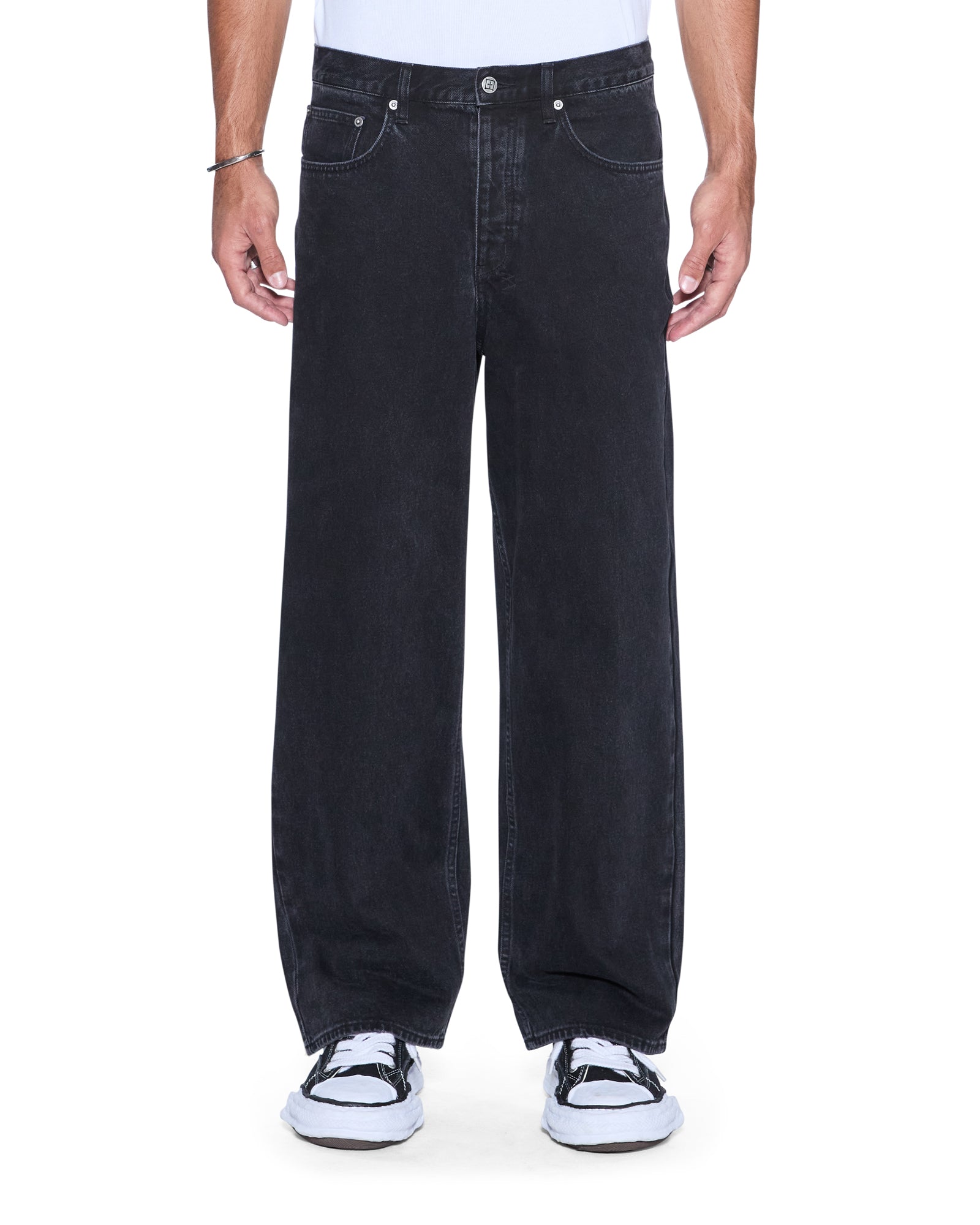 MENS MAXX NOIR BAGGY DENIM JEANS