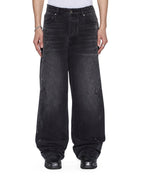 Mens Maxx Onyx Painted Relaxed Denim Jeans - Grey