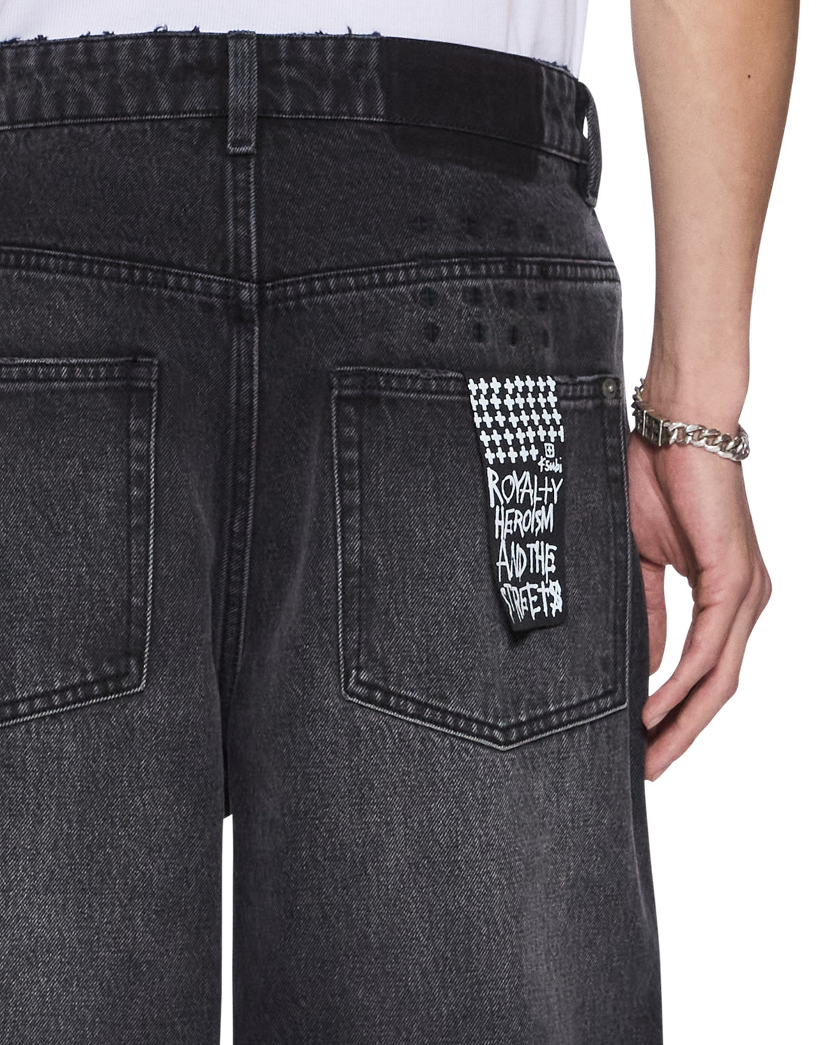 Mens Maxx Onyx Painted Relaxed Denim Jeans - Grey