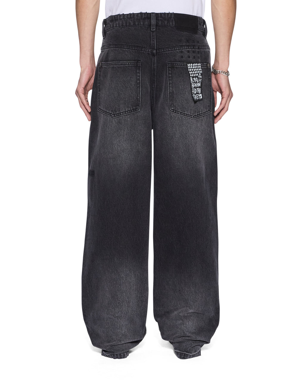 Mens Maxx Onyx Painted Relaxed Denim Jeans - Grey