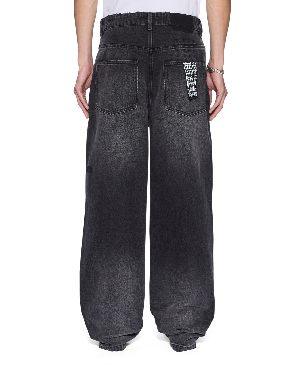Mens Maxx Onyx Painted Relaxed Denim Jeans - Grey