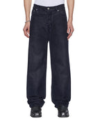 Mens Maxx Petrified Flock Relaxed Denim Jeans - Navy