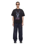 Mens Maxx Petrified Flock Relaxed Denim Jeans - Navy