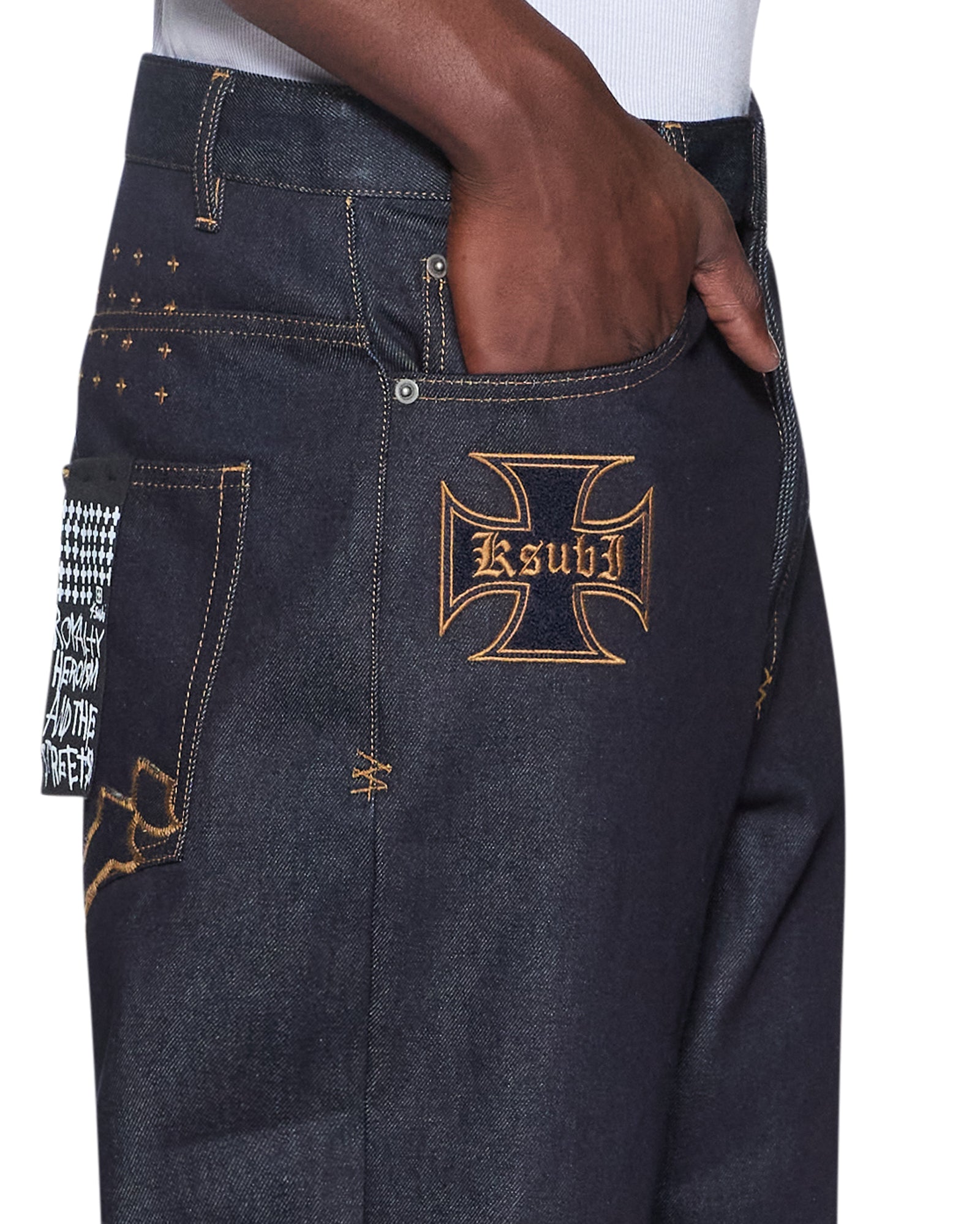 Mens Maxx Raw Idols Baggy Denim Jeans | Ksubi ++