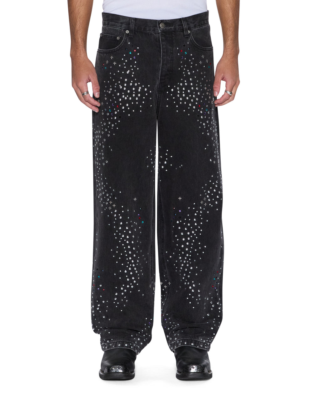 Mens Maxx Renaissance Baggy Denim Jeans - Black