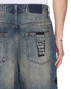 Mens Maxx Reup Blue Kaliba Relaxed Denim Jeans - Denim