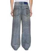Mens Maxx Workshop Painted Relaxed Denim Jeans - Denim