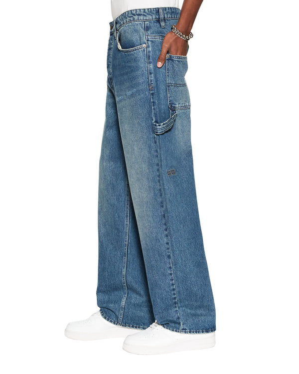Maxx Mids Oversized Straight Leg Jean - Blue Denim | Ksubi ++