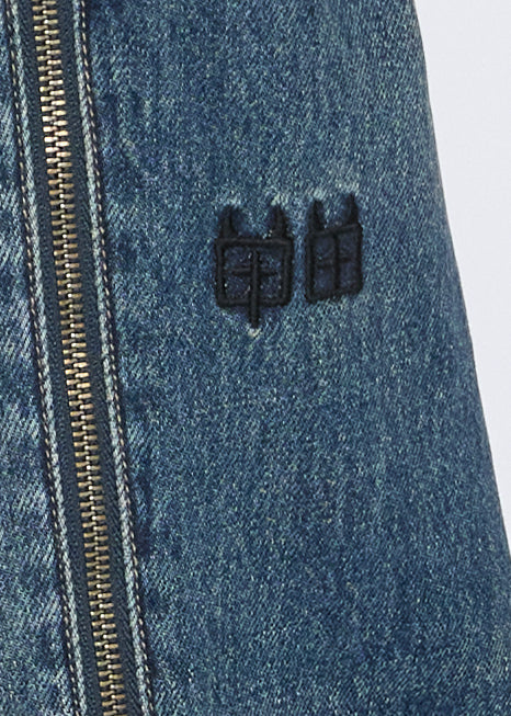 Mens Maxx Zip Trip Baggy Denim Jeans - Denim