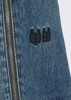 Mens Maxx Zip Trip Baggy Denim Jeans - Denim