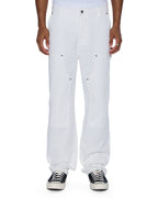 Mens Operator Pant Arktik Relaxed Denim Jeans - White