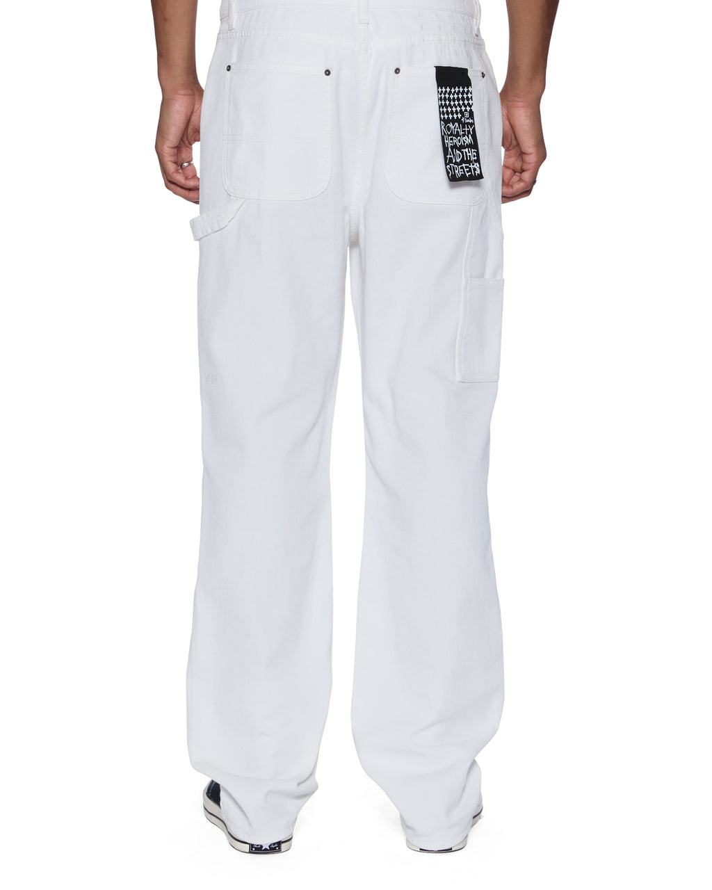 Mens Operator Pant Arktik Relaxed Denim Jeans - White