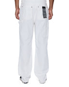 Mens Operator Pant Arktik Relaxed Denim Jeans - White