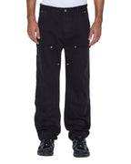 Mens Operator Pant Jasper Black Relaxed Denim Jeans - Black