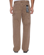 Mens Operator Pant Oak Relaxed Denim Jeans - Brown