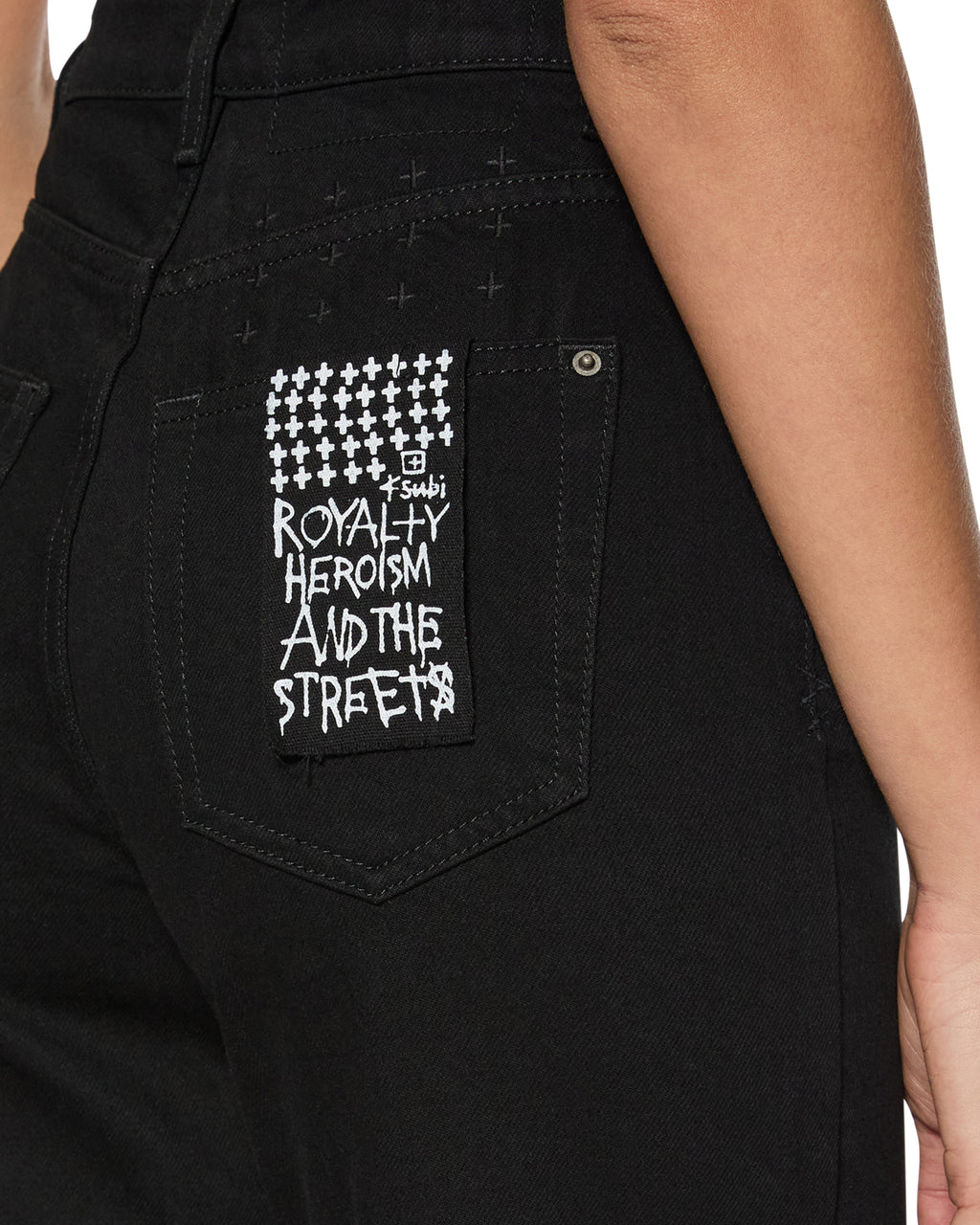 WOMENS PLAYBACK JET BLACK DENIM JEANS