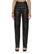 Womens Playback Slicker Straight Denim Jeans - Black