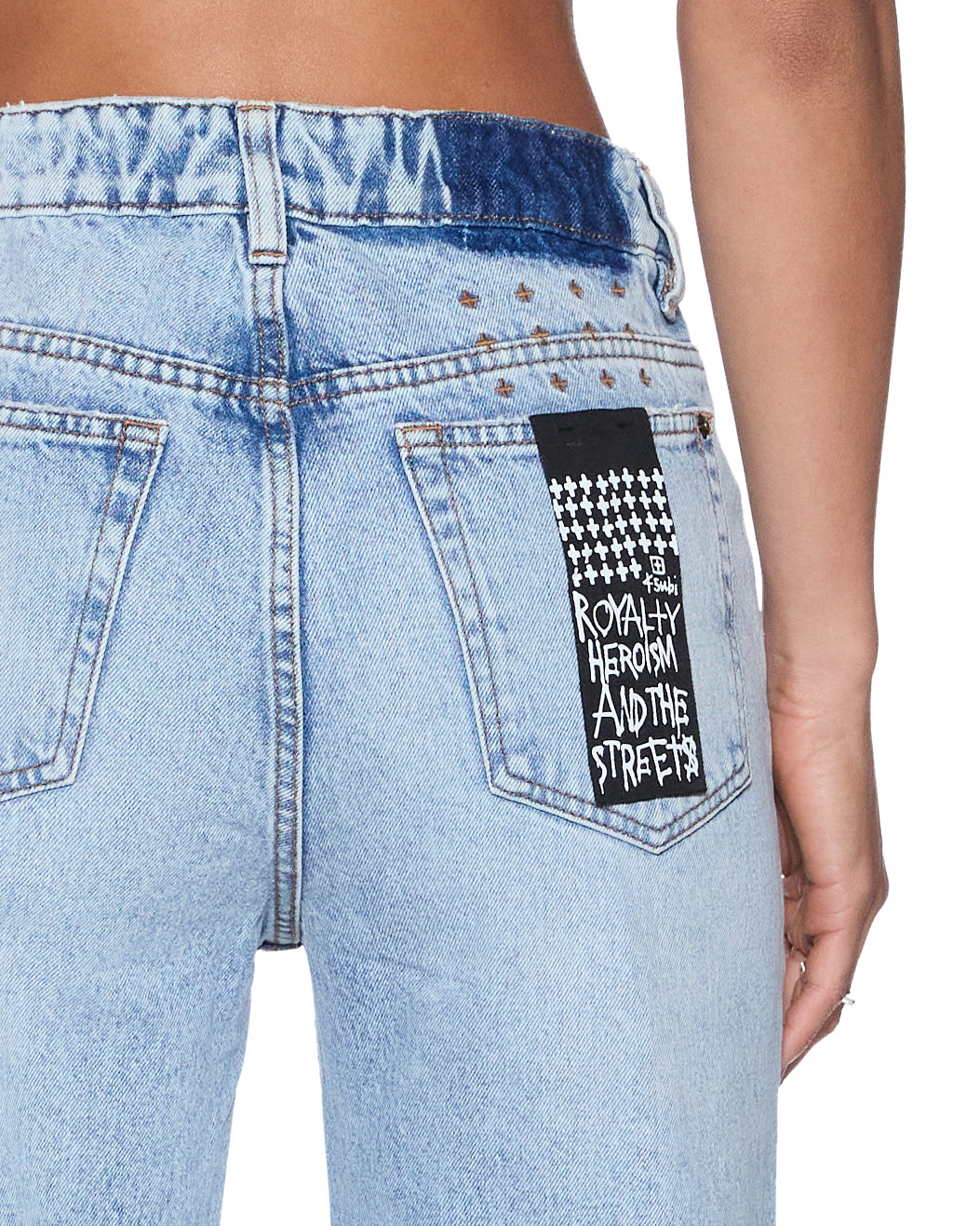 Womens Pinup Jean Flight Blue Straight Denim Jeans | Ksubi ++
