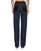 Womens Playback 2.0 Jean Vixen Spliced Straight Denim Jeans - Black