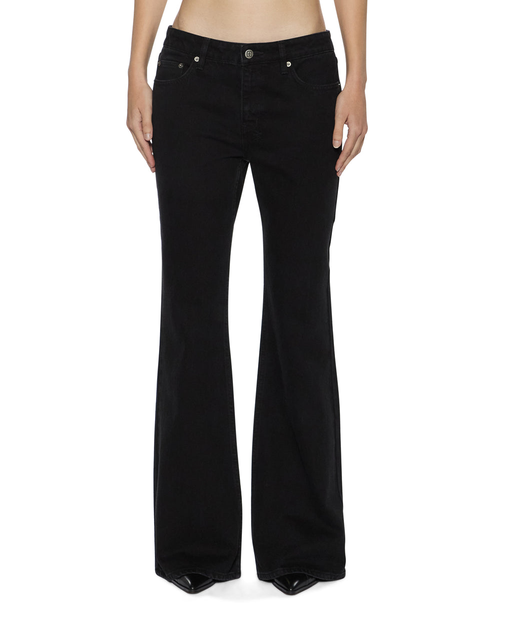 WOMENS SOHO LO JET BLACK DENIM JEANS