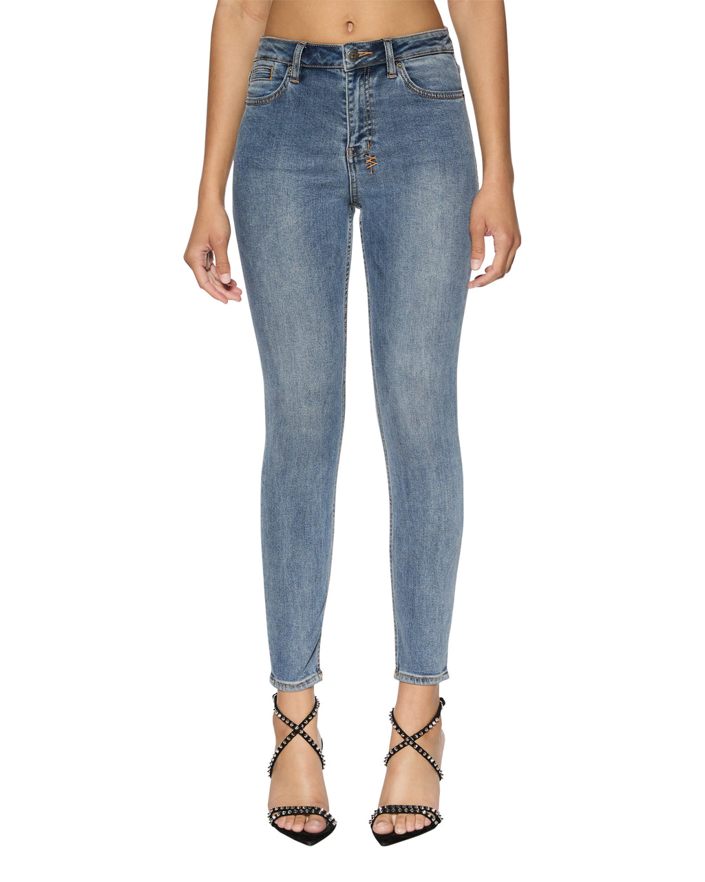 WOMENS SPRAY ON TRUE VINTAGE DENIM JEANS