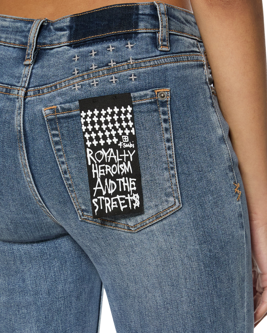 WOMENS SPRAY ON TRUE VINTAGE DENIM JEANS