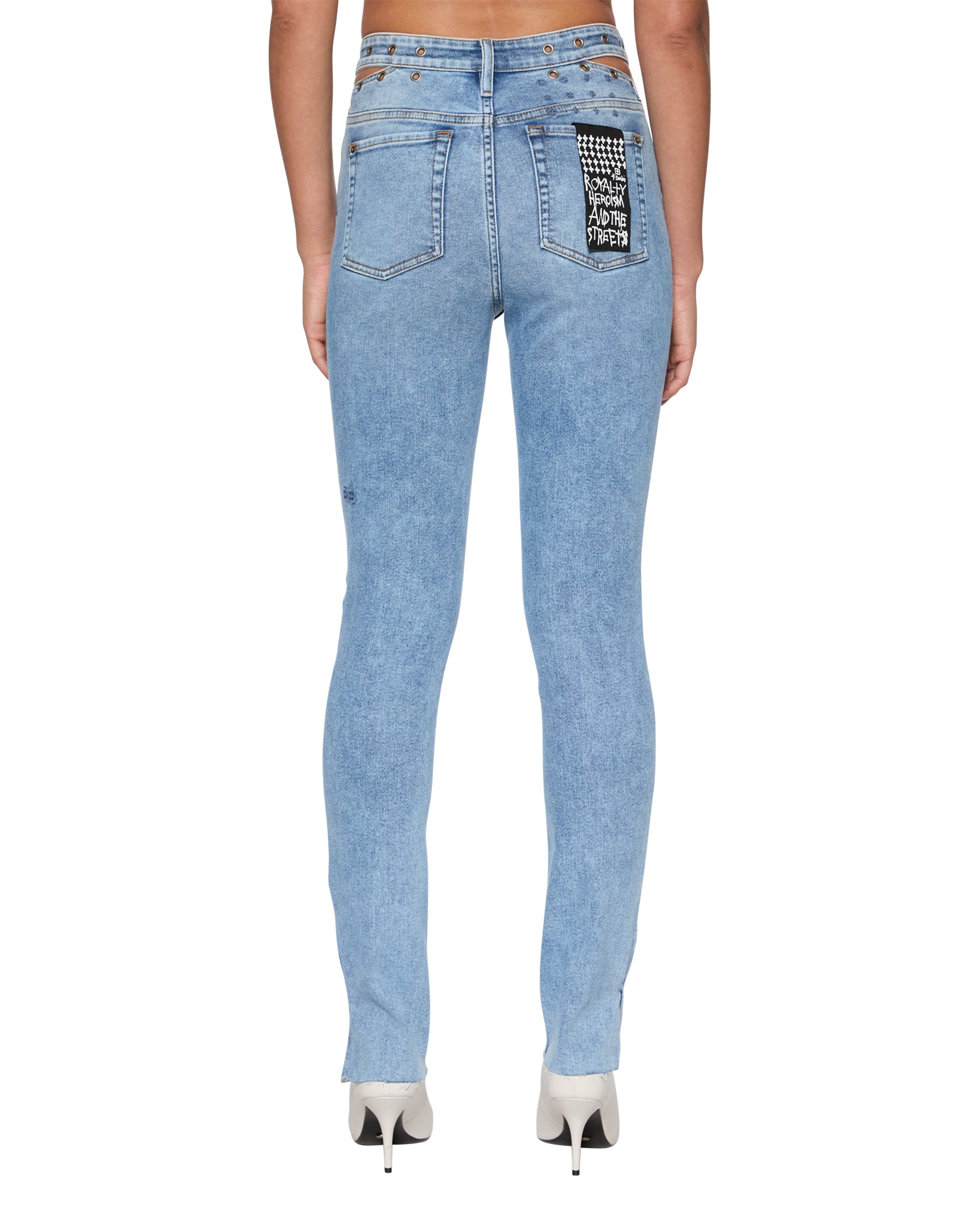 Ksubi Blue Skinny Jeans SPRAY ON XTRA CHROMA