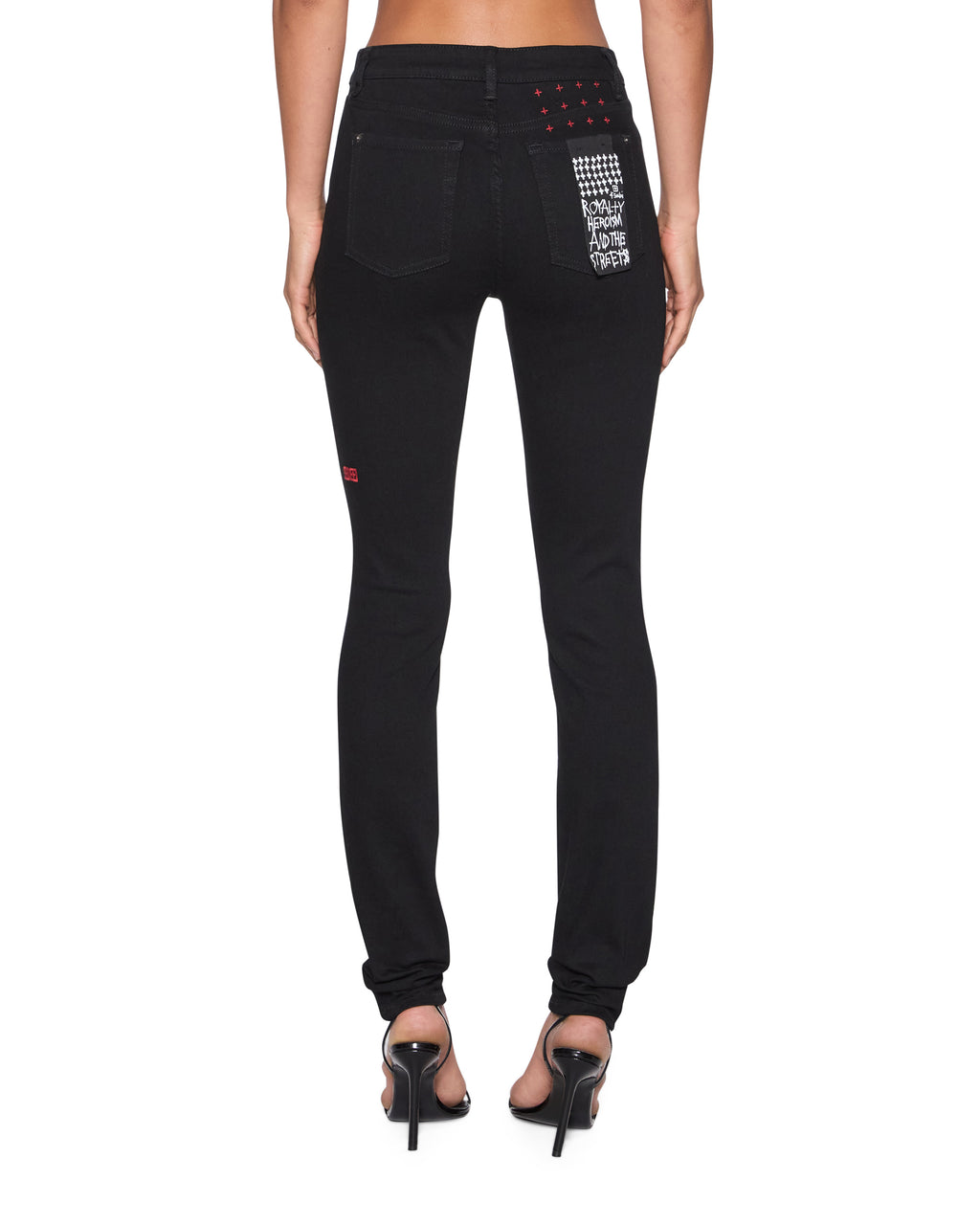 WOMENS SPRAY ON XTRA NIGHTFALL DENIM JEANS