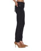 WOMENS SPRAY ON XTRA BLACK KRAFTWERK DENIM JEANS