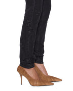 WOMENS SPRAY ON XTRA BLACK KRAFTWERK DENIM JEANS